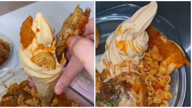 Viral, Eksperimen Wanita Bikin Es Krim Seblak Ini Banjir Komentar Warganet
