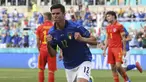 Timnas Italia memetik kemenangan ketiganya saat mengalahkan Wales 1-0, Minggu (20/6/2021) malam WIB dalam laga terakhir Grup A Euro 2020 (Euro 2021) di Olimpico Stadium, Roma. Italia lolos ke 16 Besarsebagai juara grup dengan poin 9 diikuti Wales sebagai runner-up. (Foto: AP/Pool/Alberto Lingria)