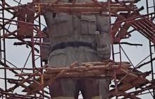 Pemkab Banyuasin Ultimatum Kontraktor Perbaiki Patung Tak Mirip Bung Karno, Tak Beres Diganti!