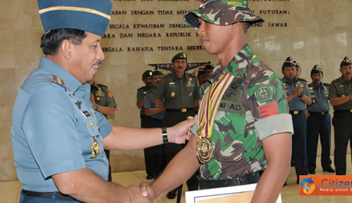 Citizen6, Cilangkap: TNI memperoleh 82 medali emas, 30 perak dan 8 perunggu serta 9 trofi dari nomor perorangan maupun beregu. (Pengirim: Badarudin Bakri)
