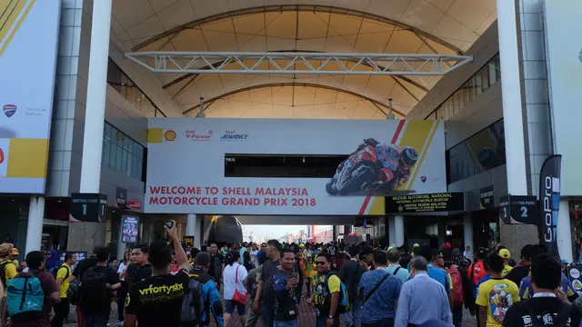 Suasana gerbang MotoGP, Sepang, Malaysia