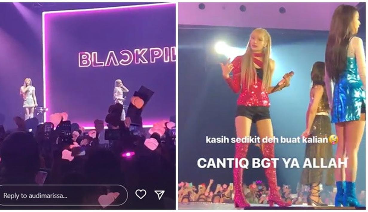 Pada Januari 2019, Blackpink pernah menggelar konser di Indonesia bertajuk ‘2019 World Tour Blackpink in Your Area’. Konser tersebut digelar di Convention Exhibition (ICE) BSD, Tangerang, Banten. Seluruh Blink (Sebutan untuk penggemar Blakcpink) menyambut antusias konser grup vokal wanita yang debut pada 2016 itu, tak terkecuali dengan Audi Marissa. (Liputan6.com/IG/@audimarissa)