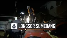 Longsor susulan menimbun sejumlah warga yang sedang lihat proses pencarian korban. Musibah ini terjadi hari Sabtu (9/1) di Sumedang Jawa Barat.