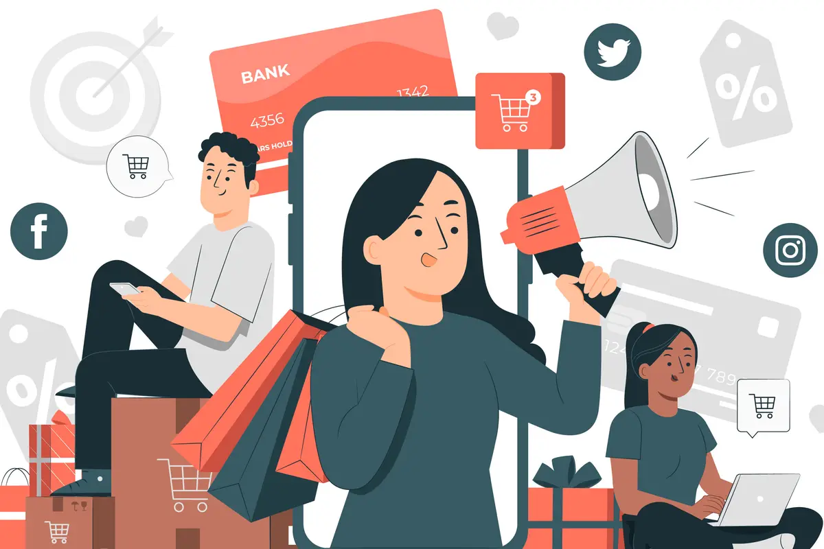 Ilustrasi promosi bisnis