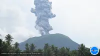 Gunung Ibu Erupsi, Warga Diminta Jauhi Radius 2 Km dari Kawah