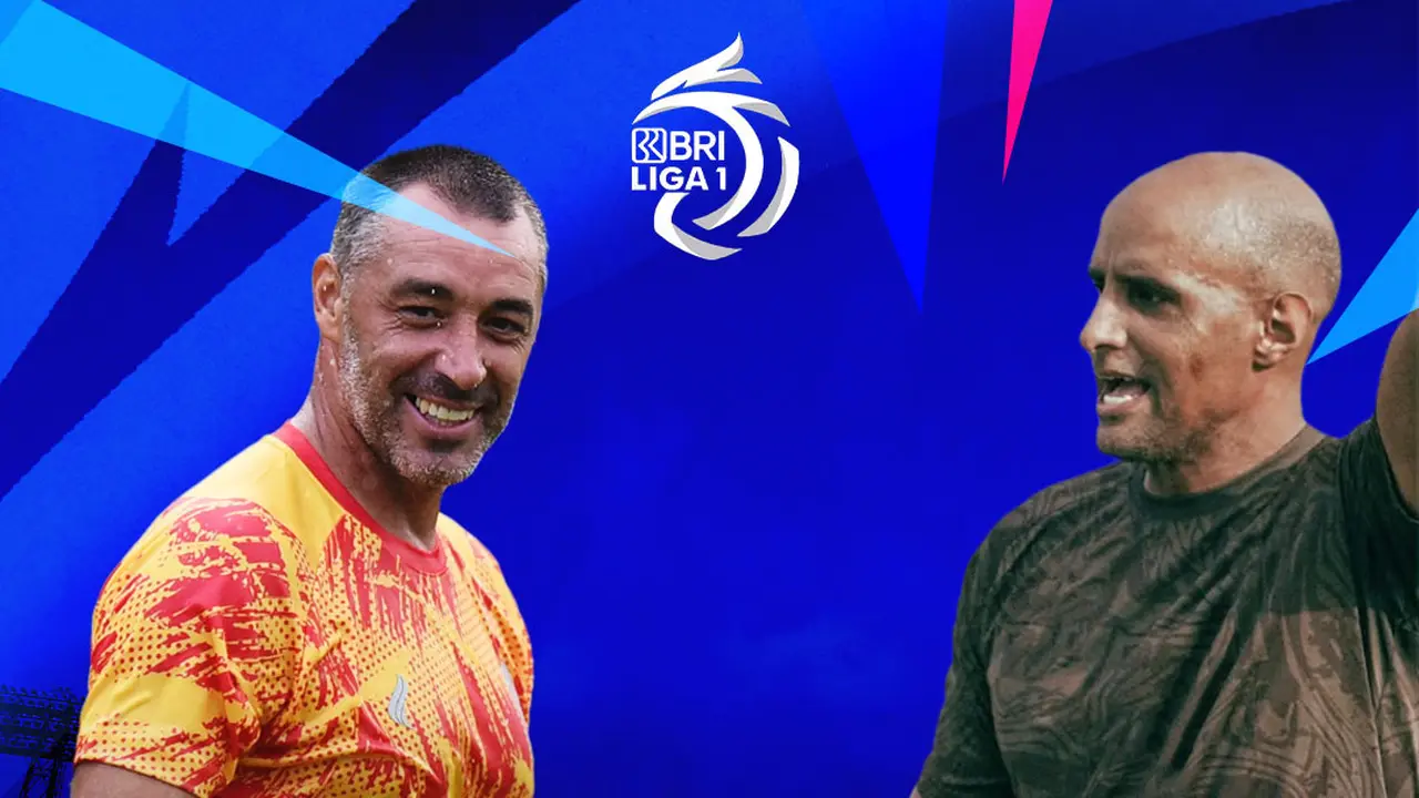 BRI Liga 1 - Arema FC Vs Barito Putera - Duel Pelatih