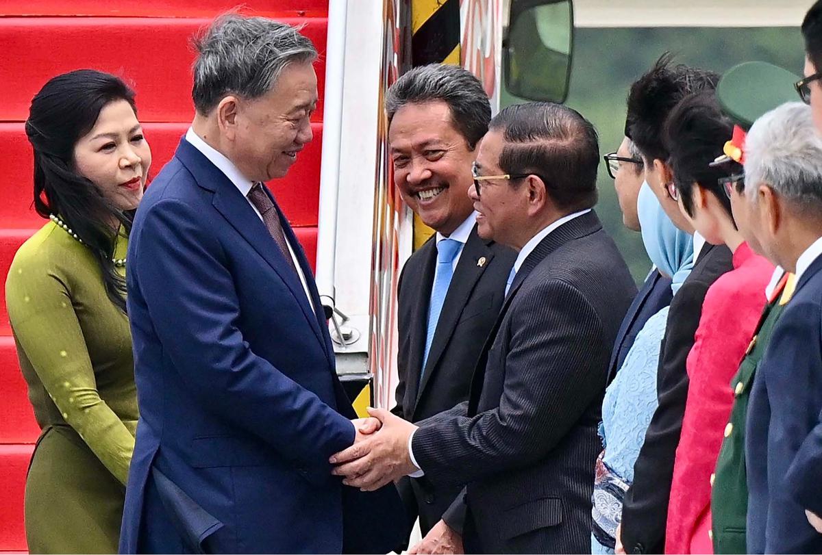 FOTO: Kunjungan Kenegaraan Sekjen Partai Komunis Vietnam To Lam, Disambut Menteri Trenggono