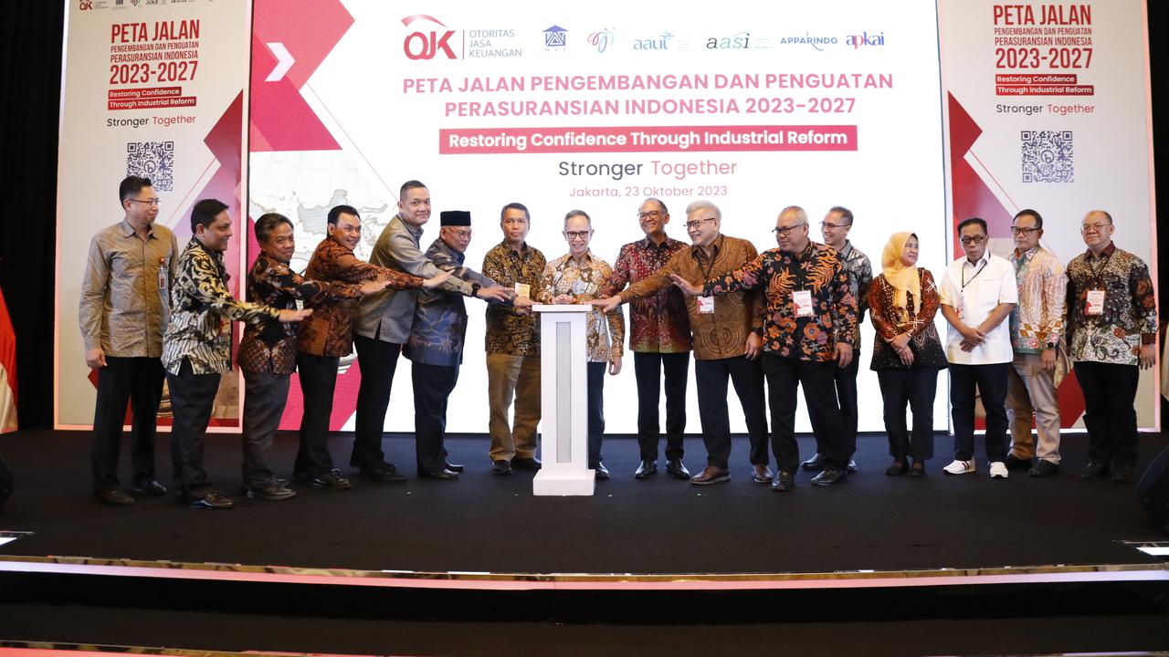 Otoritas Jasa Keuangan (OJK) secara resmi meluncurkan Peta Jalan Pengembangan dan Penguatan Perasuransian Indonesia 2023-2027