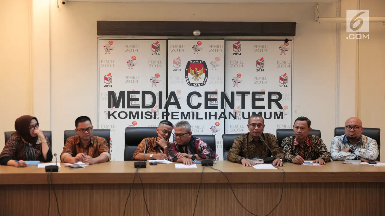 KPU RI Umumkan Tanggal Pendaftaran Calon Peserta Pemilu 2019