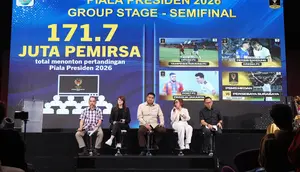 Rating-Share Pertandingan Piala Presiden 2026 Naik 16 Persen