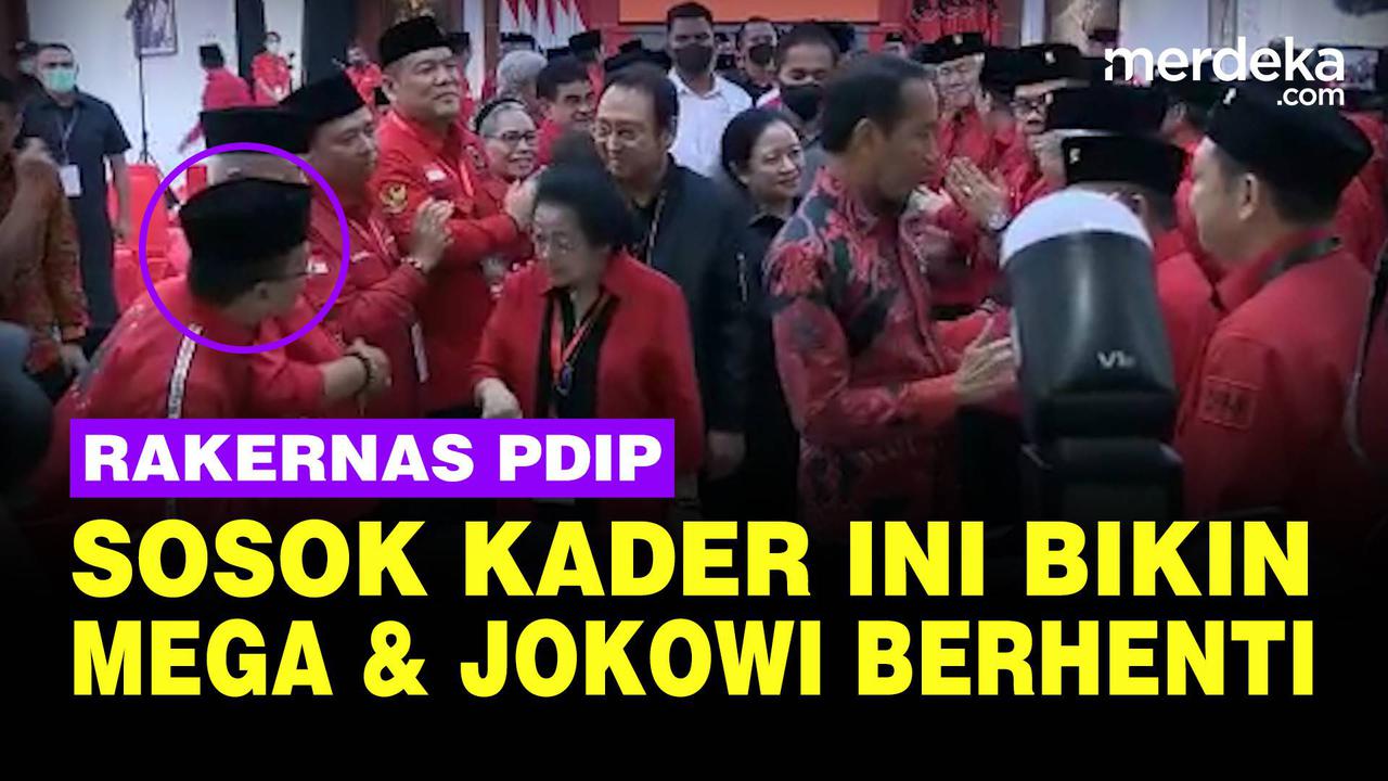 VIDEO: Sosok Ini Bikin Megawati & Jokowi Berhenti Sampai Ajak Bicara di Rakernas PDIP