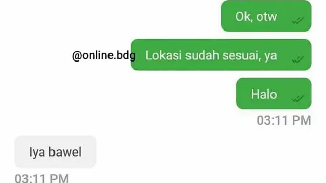 7 Chat Kocak Driver Ojol Tanya ke Penumpang, Jawabannya Malah Bikin Ngakak