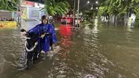 Situasi banjir di Semarang pada 13 Maret 2024. (dok. BPBD Kota Semarang)