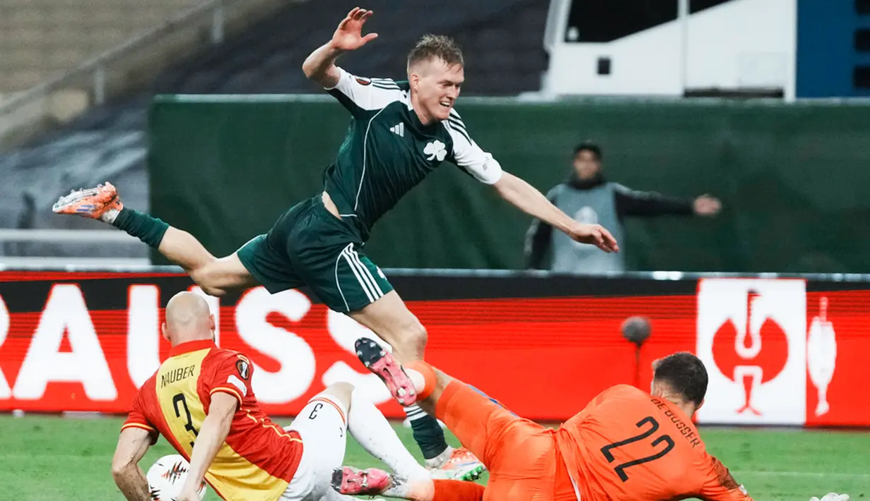 Kemenangan Go Ahead Eagles atas Panathinaikos ini terasa sangat spesial. Ini adalah kemenangan perdana mereka di kompetisi antarklub Eropa. (AP Photo/Thanassis Stavrakis)