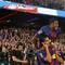 Dua gol kemenangan Blaugrana dicetak melalui Marcus Rashford (9') dan Ferran Torres (18'). (AP Photo/Joan Monfort)