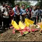 Suasana pemakaman suporter Persija yang tewas dikeroyok oleh oknum suporter Persib di kawasan GBLK Bandung akhir pekan lalu. Foto (Liputan6.com / Panji Prayitno)