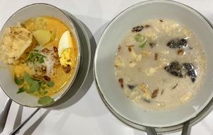 Menu laksa dan soto di&nbsp;Soto Betawi H. Ma&rsquo;ruf. (Liputan6.com/Asnida Riani)