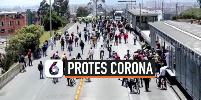 VIDEO: Warga Langgar Karantina Corona untuk Berdemonstrasi
