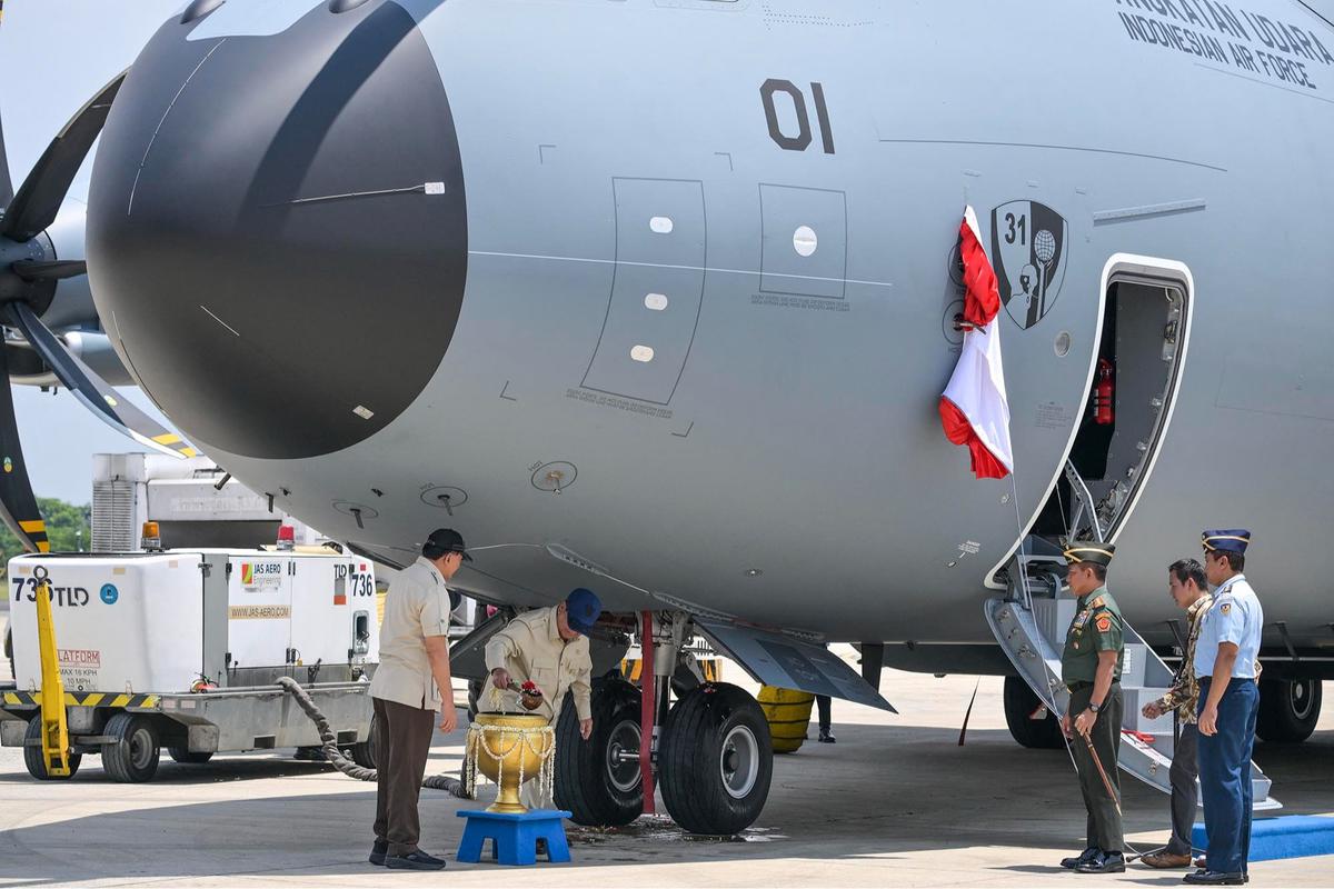 FOTO: Presiden Prabowo Resmikan A400M, Pesawat Jumbo Baru TNI AU