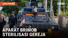 Aparat Brimob Sterilisasi Gereja Sebelum Perayaan Natal di Nusa Tenggara Timur