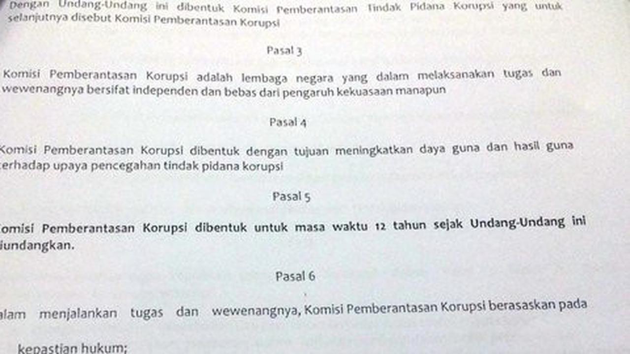 Ini pasal-pasal RUU yang bikin KPK geram pada DPR