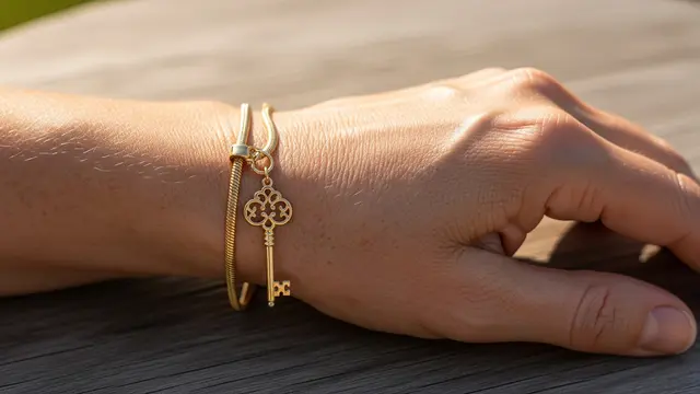 Gelang Emas Rantai Snake Lentur Mewah untuk Usia 50-an/Gemini AI