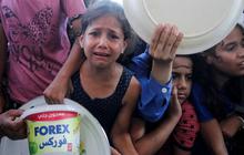 FOTO: Tangis dan Jeritan Anak-Anak Palestina di Gaza Berebut Antre Makanan di Dapur Amal