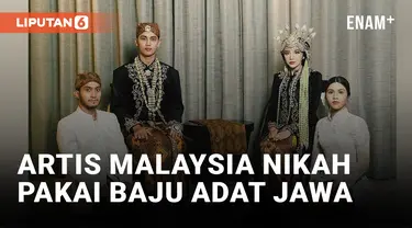 Artis Malaysia Kenakan Pakaian Adat Jawa saat Prewedding