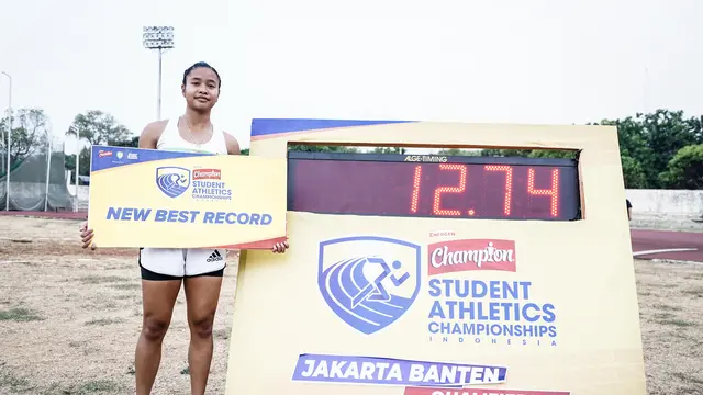 Calista Esther Emily Pecahkan Rekor Lari 100 Meter SAC Indonesia 2023 Kualifikasi Jakarta-Banten