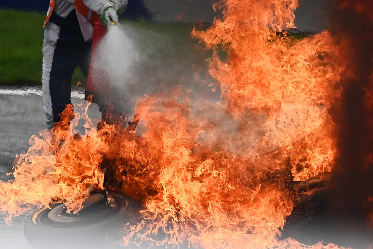 Momen Motor Pedrosa-Savadori Terbakar di MotoGP Styria