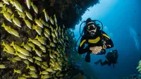 Ilustrasi orang scuba diving. (Foto: Unsplash/Diving)