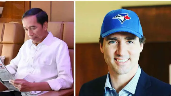 Joko Widodo dan Justin Trudeau (Instagram).
