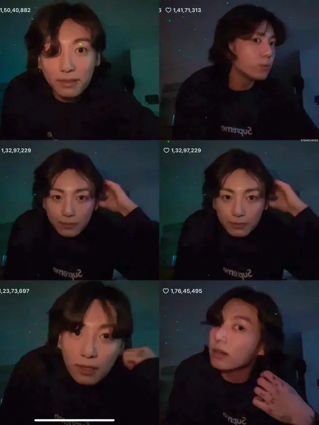 Live Streaming Jungkook di Weverse (Twitter/97SARCHIVES)
