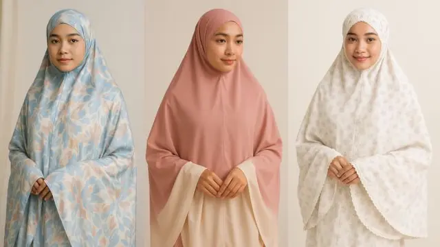 Mukena Motif Warna Pastel Terbaru (Foto: ChatGPT)