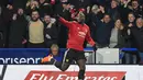 Romelu Lukaku dikabarkan akan segera meninggalka Mamchester United. Inkonsistennya perfomrma yang diperlihatkan menjadi penyebab utama. Namun tak risau masih banyak klub yang bersedia menampung punggawa timnas Belgia tersebut. (AFP/Oli Scarff)