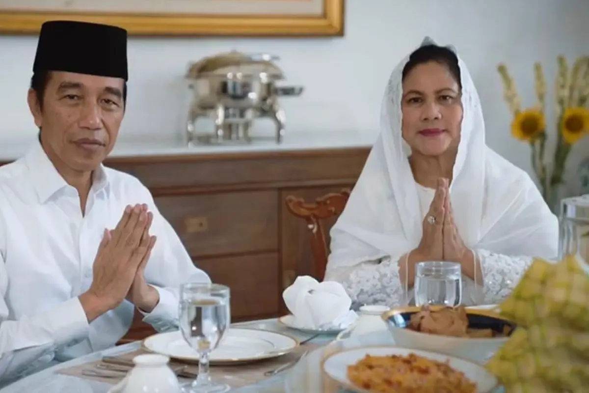 Presiden Jokowi dan Ibu Negara mengucapkan Selamat Hari Raya Lebaran