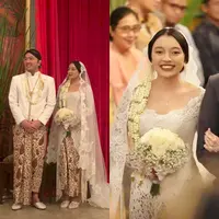 Pernikahan Nadia Soekarno dan Kama Sukarno digelar khidmat dengan mengusung adat Jawa. [@sorayahaque]