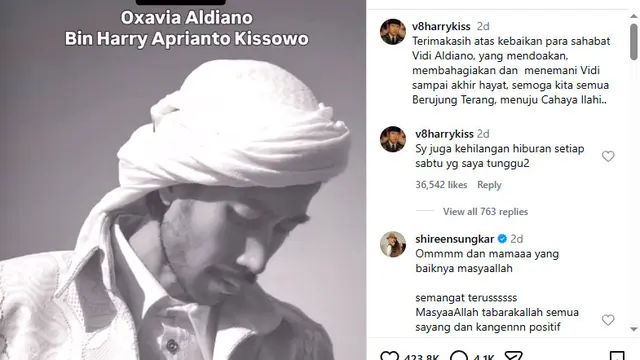 Postingan Ayah Vidi Aldiano Usai Putranya Berpulang