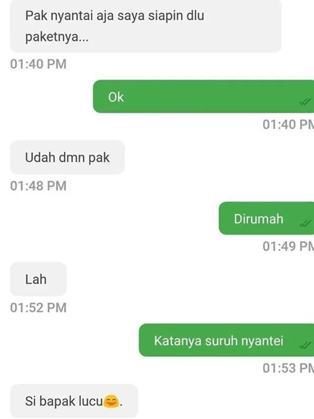 6 Chat Tanya Lokasi Ojek Online dan Penumpang Ini Bikin Senyum Sendiri