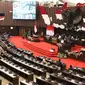 Suasana saat Sidang tahunan MPR RI dan dan Sidang Bersama DPR RI-DPD RI Tahun 2021 di Gedung Nusantra, Senayan, Jakarta, Senin (16/8/2021). Sidang Tahunan MPR tahun ini menerapkan protokol kesehatan (prokes) ketat. (Liputan6.com/Angga Yuniar)