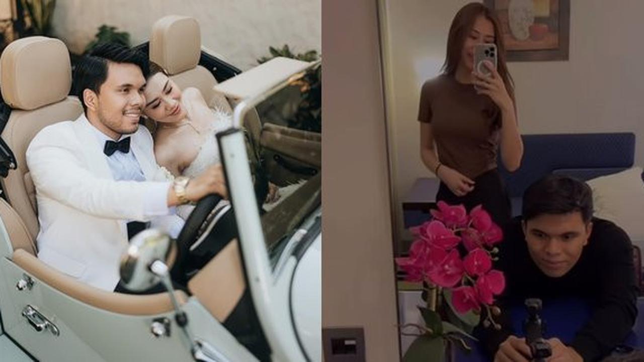 8 Potret Honeymoon Thariq dan Aaliyah, View Hotel dan Aktivitas di Bandara