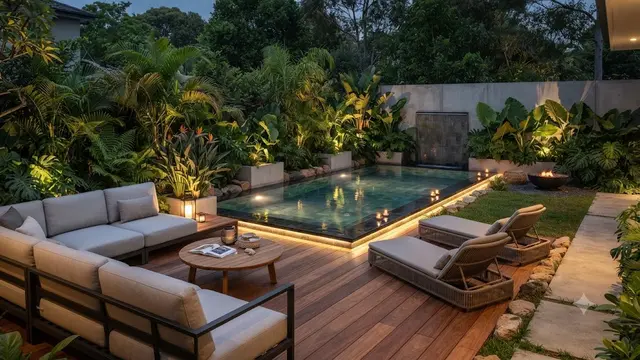 Inspirasi Outdoor Lounge di Belakang Rumah
