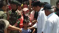 Seorang Warga Negara Korsel mengadu ke Jokowi anaknya masih hilang di Palu (Liputan6.com/Ady Anugrahadi)