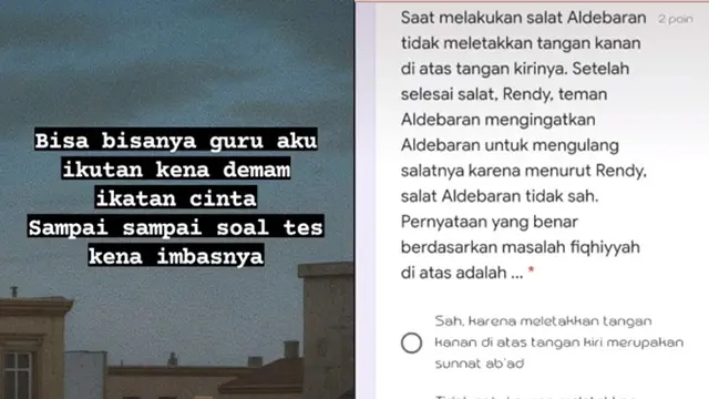 Demam Ikatan Cinta, Guru Wanita Ini Buat Soal dengan Nama Tokoh Sinetron