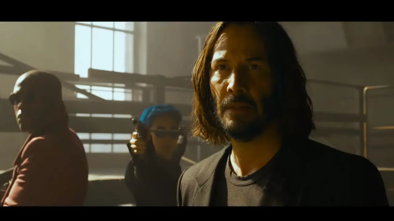 Keanu Reeves di film The Matrix 4.