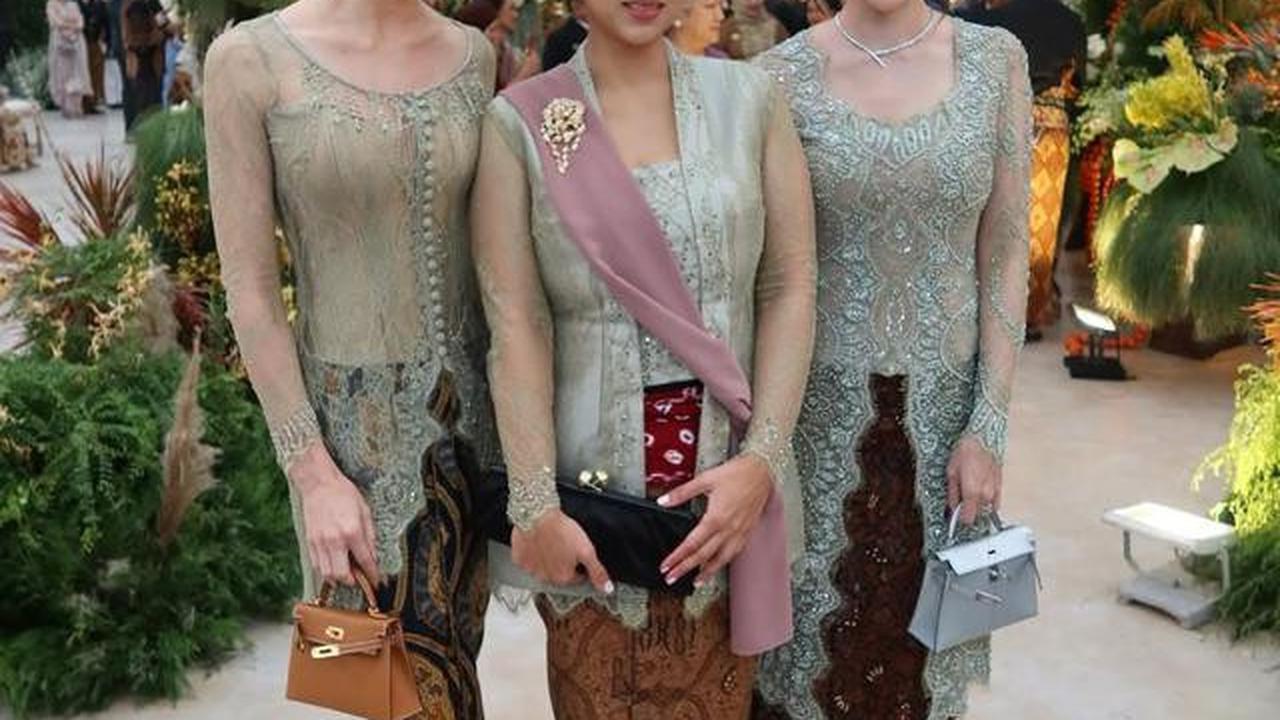 6 Potret Kebaya Para Menantu Keluarga Cendana di Pernikahan Darma Mangkuluhur