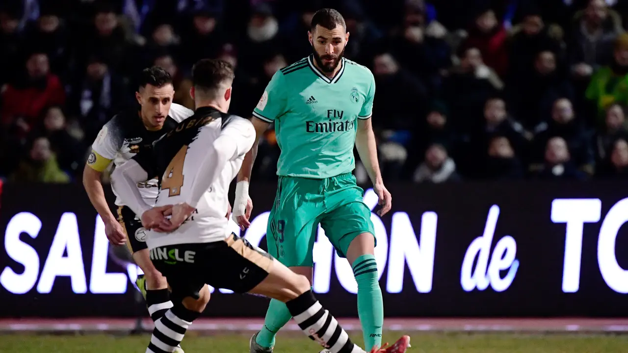 Unionistas of Salamanca saat menjamu Real Madrid di Stadion Pistas del Helmantico