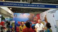 Pemkab Halmahera Selatan membuka stand di acara Deep and Extreme (DXI) 2019 yang berlokasi di Jakarta Convention Center, Jakarta. (Istimewa)