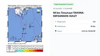Gempa Hari Ini Kamis 5 Juni 2025 di Indonesia Menggetarkan Tahuna, Sulut
