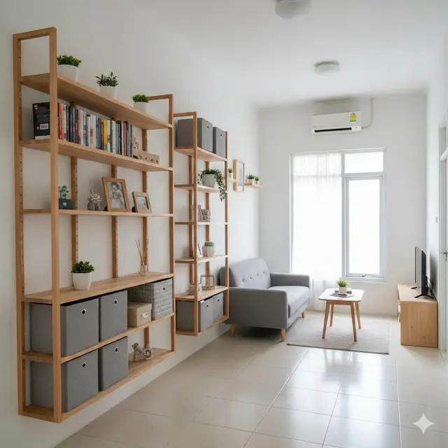 Rumah subsidi Maksimalkan Penyimpanan Vertikal (Gemini AI)